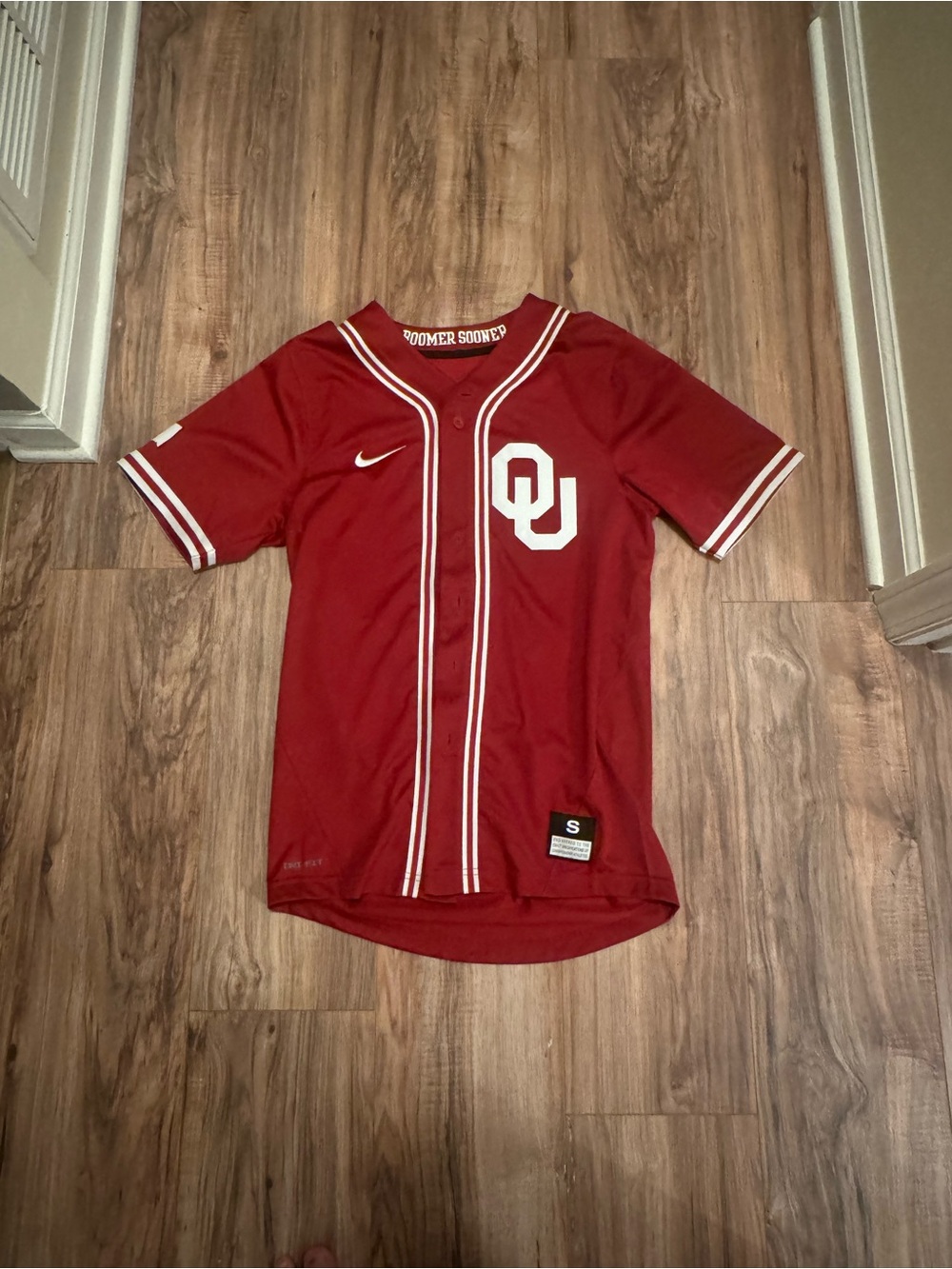 Nike Mens Oklahoma Baseball Jersey